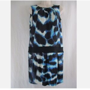 NWT Diane Von Furstenberg Garon Silk Sheath dress, Abstract print, Size 14